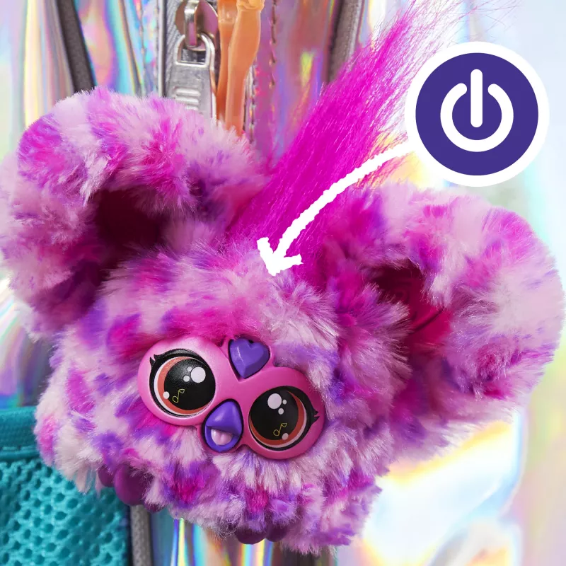 Furby Furblet Hip-Bop – interaktyvus mini Furby žaislas su raktų pakabuku