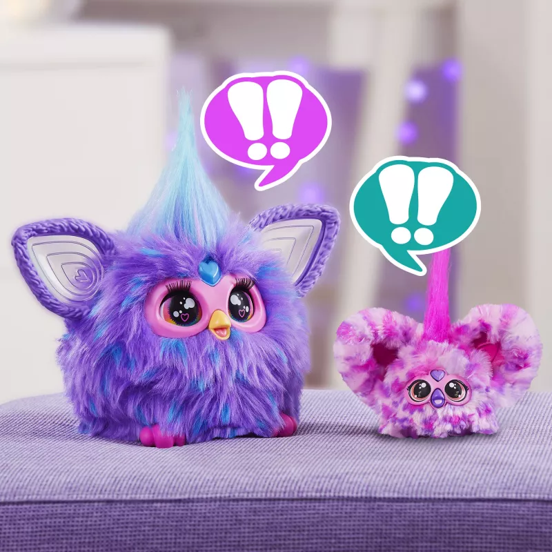 Furby Furblet Hip-Bop – interaktyvus mini Furby žaislas su raktų pakabuku