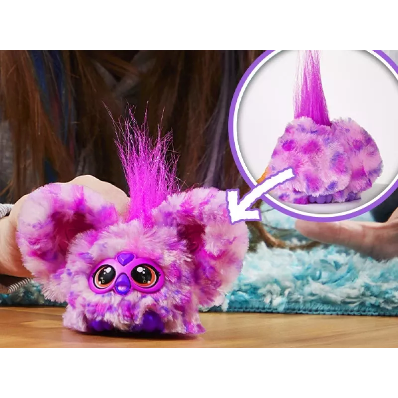 Furby Furblet Hip-Bop – interaktyvus mini Furby žaislas su raktų pakabuku