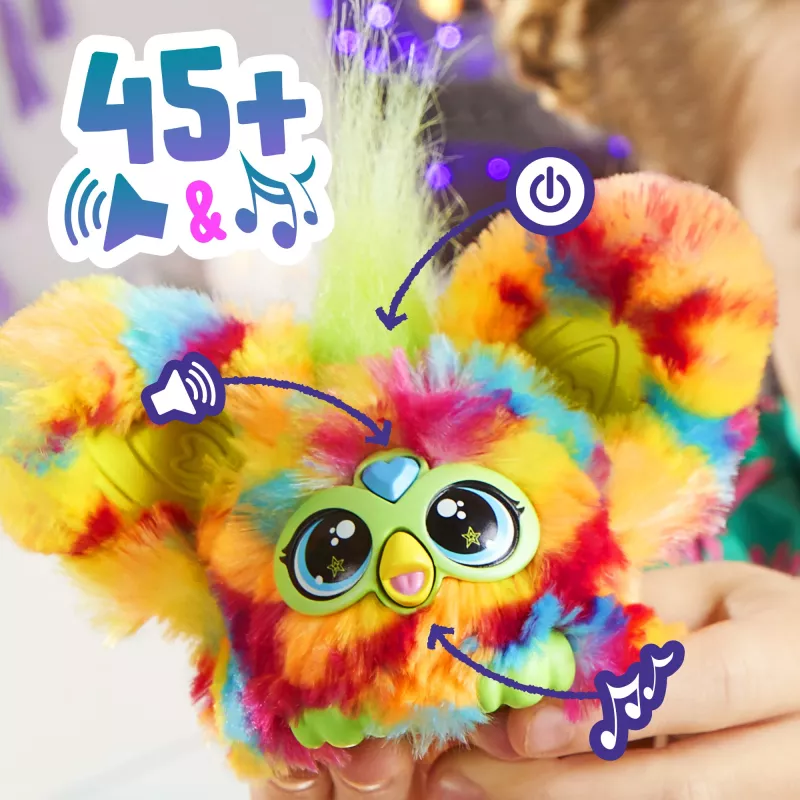 Furby Furblet Pix-Elle – interaktyvus žaislinis personažas su garsu