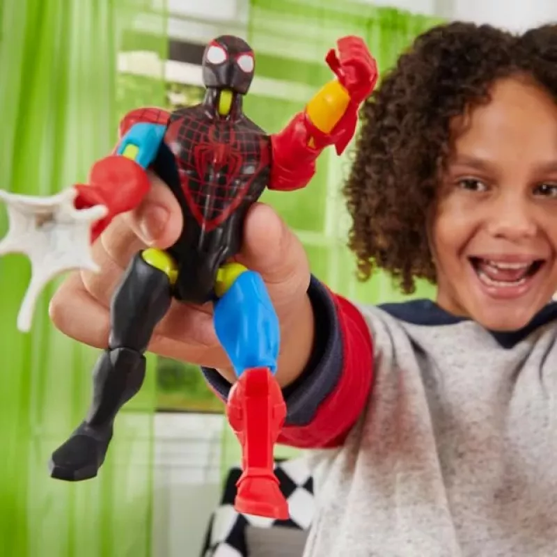 Marvel MixMashers Miles Morales Spider-Man Mix-And-Match žaislinė figūrėlė, 4 m., įvairiaspalvė