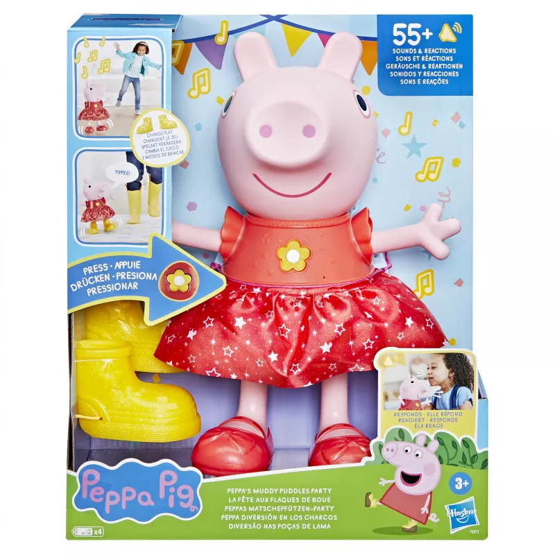 Peppa Pig Peppa’s Muddy Puddles Party muzikinė šokanti lėlė