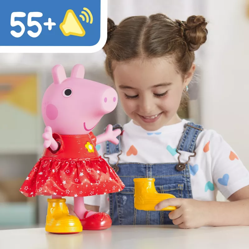Peppa Pig Peppa’s Muddy Puddles Party muzikinė šokanti lėlė