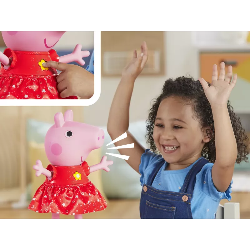 Peppa Pig Peppa’s Muddy Puddles Party muzikinė šokanti lėlė