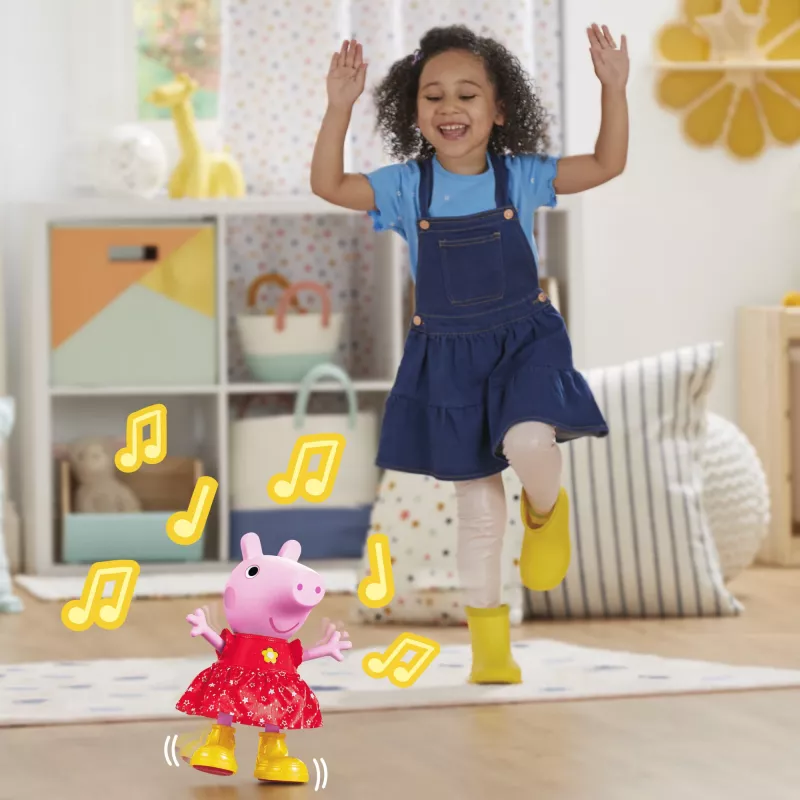 Peppa Pig Peppa’s Muddy Puddles Party muzikinė šokanti lėlė