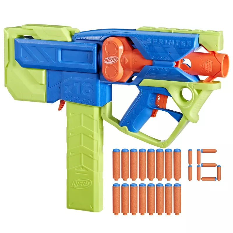 Žaislinis blasteris Nerf N Series Sprinter F8625 Mėlyna Žalia Oranžinė