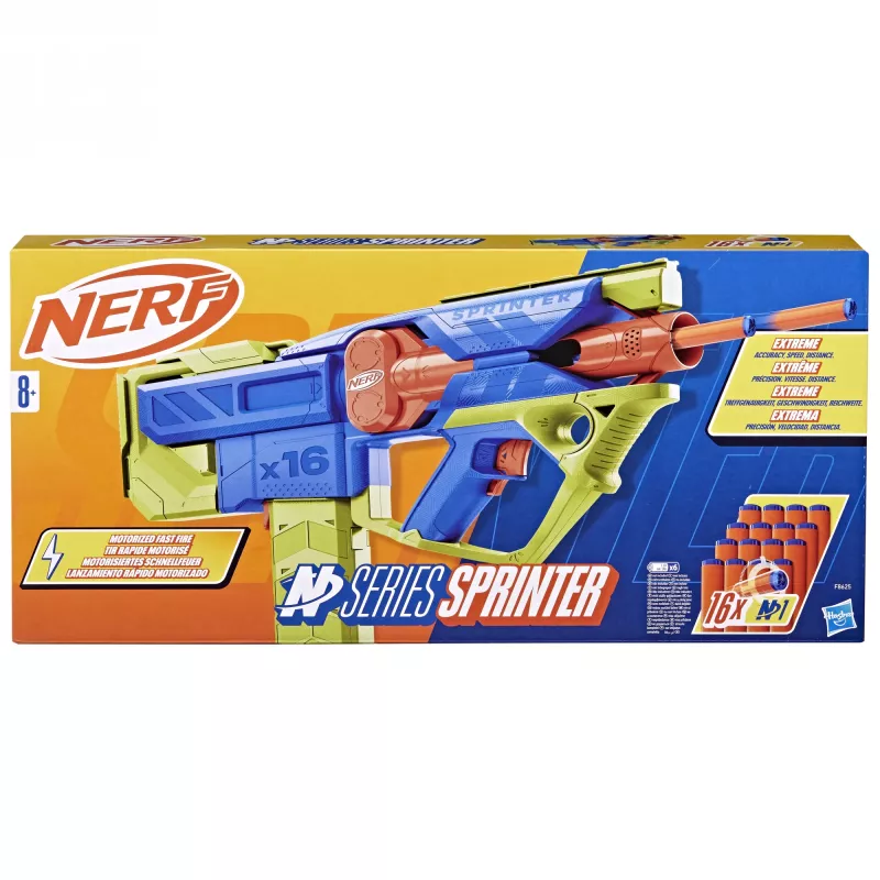 Žaislinis blasteris Nerf N Series Sprinter F8625 Mėlyna Žalia Oranžinė