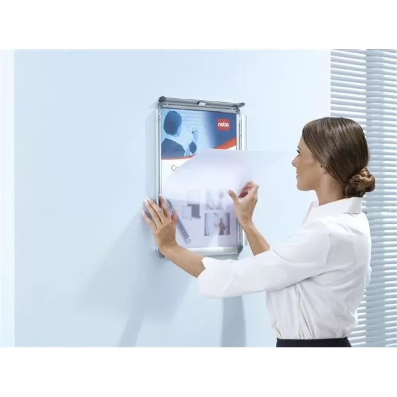 Nobo Essence A4 plakatų rėmelis, vidaus/lauko naudojimui, sidabrinis, aliuminis, A4, 248 mm, 370 mm