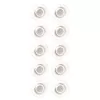 Nobo stiklinės lentos magnetai ⌀32 mm, sidabriniai, skaidrūs, 10 vnt.