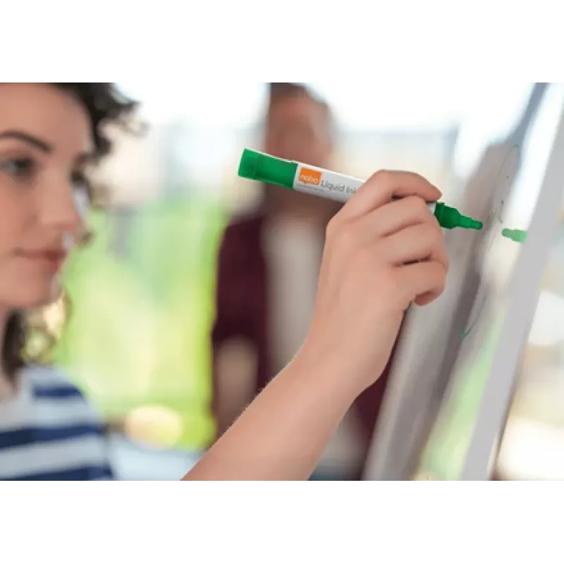Nobo Liquid Ink rašikliai baltai lentai, 10 vnt.