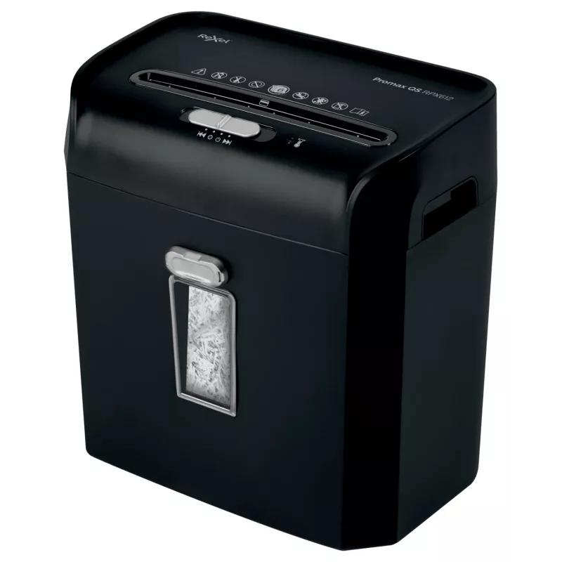 Rexel ProMax RPX612 kryžminio pjovimo popieriaus smulkintuvas P4, 22 cm, 4x40 mm, 12 l, 132 lapai, 58 dB