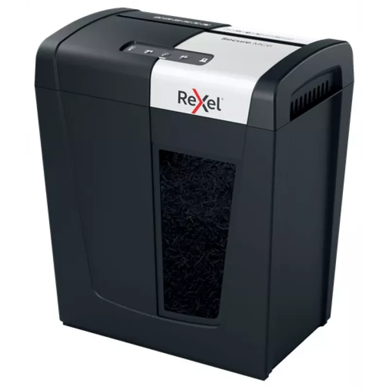 Rexel Secure MC6 Whisper-Shred mikro smulkinimo popieriaus smulkintuvas P5, 2 x 15 mm, 18 L, 175 lapų, 55 dB, mygtukai