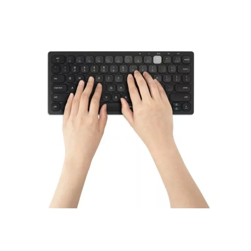 Kensington Dual Wireless Compact Keyboard - PN belaidė mini klaviatūra, Bluetooth, QWERTY, juoda