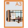Nobo savo lipnus magnetinis skelbimų rėmelis A3, oranžinis