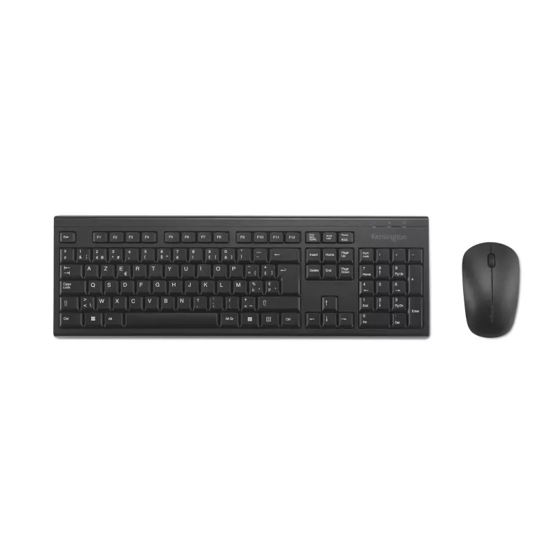 Kensington K75562BE belaidis klaviatūros ir pelės rinkinys, RF Wireless, membraninė, AZERTY, juoda