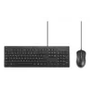 Kensington K75452BE – laidinis klaviatūros ir pelės rinkinys, USB, membraninis, AZERTY, juodas