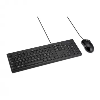 Kensington K75452CH klaviatūros ir pelės rinkinys, laidinis, USB, membraninis, QWERTZ, juodas