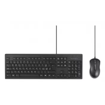 Kensington K75452CH klaviatūros ir pelės rinkinys, laidinis, USB, membraninis, QWERTZ, juodas