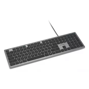 Kensington KB515 EQ USB-C/USB-A laidinė klaviatūra, pilno dydžio (100%), QWERTY, pilka