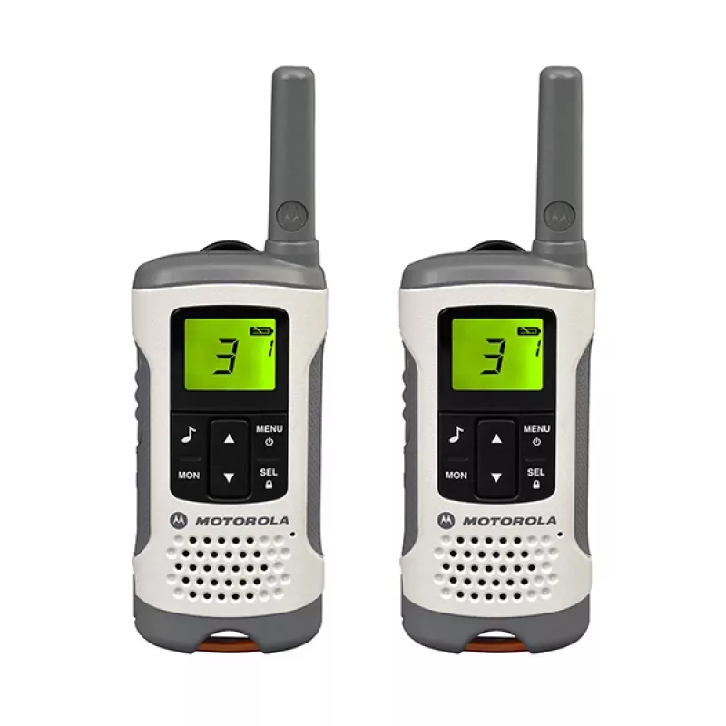 Motorola TLKR T50 dvipusis radijas 8 kanalai Pilka, Metalinė