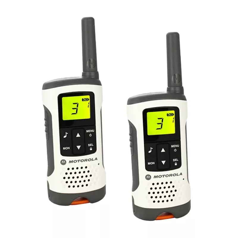 Motorola TLKR T50 dvipusis radijas 8 kanalai Pilka, Metalinė