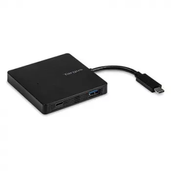 Targus ACH924EUZ USB-C į USB-A ir USB-C centras su maitinimo tiekimu, 5 Gbps, juodas