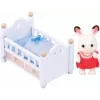 Sylvanian Families Šokoladinio Triušio Kūdikio Rinkinys (Kūdikio Lovelė), 3 m., Įvairiaspalvis, Polistirolas, Plastikas