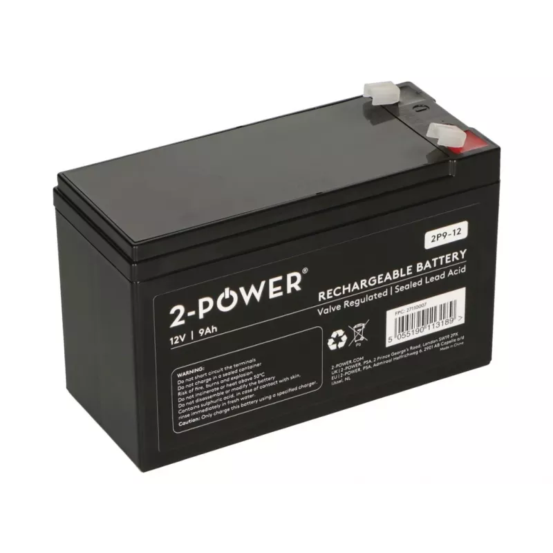 2-Power 2P9-12 UPS baterija Sandarus švino rūgštinis (VRLA) 12 V 9 Ah