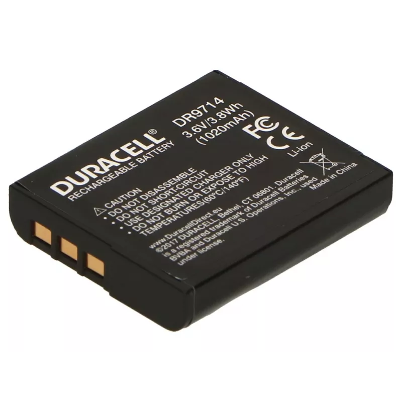 Duracell akumuliatorius fotoaparatui – pakeičia Sony NP-BG1, 1020 mAh, 3,6 V, ličio jonų (Li-Ion)