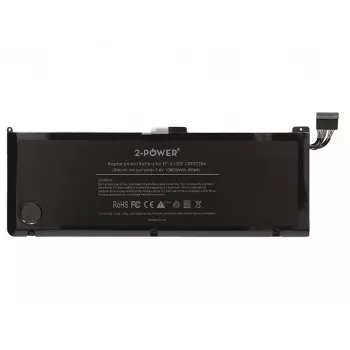 2-Power 7.4V 11200mAh li-polimerinė baterija, skirta Apple MacBook Pro 17 colių A1297 (2009 vidurio EMC2272/EMC2329, 2010 vidurio EMC2352)