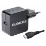 Duracell 2.4A sieninis įkroviklis telefonui/planšetei, vidaus, AC, 5 V, 2,4 A, juodas