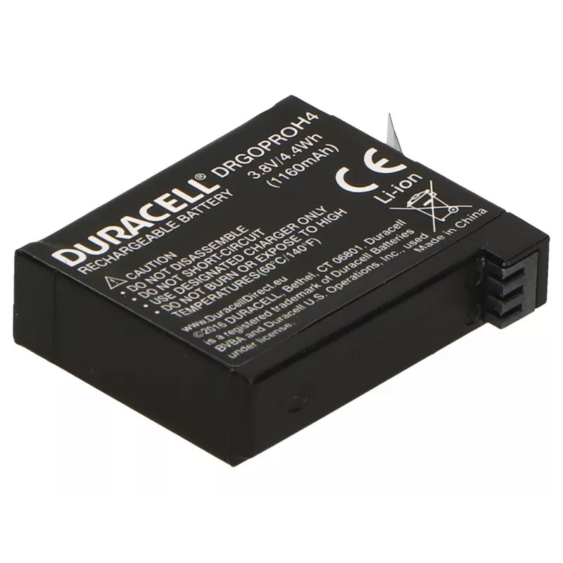 Duracell akumuliatorius, skirtas GoPro Hero 4, 1160 mAh, 3,8 V, Li-Ion