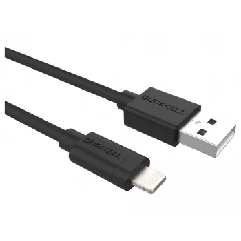 Duracell Sync/Charge laidas 2 m, USB A - Lightning, 2.0, juodas