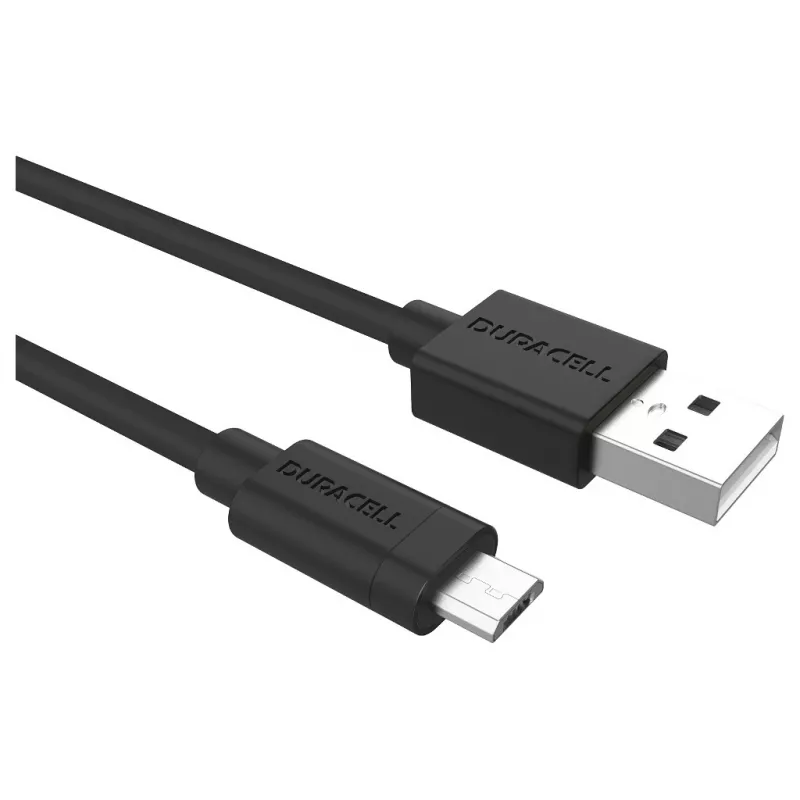 Duracell Sync/Charge kabelis 2 m, USB A – Micro-USB A, 2.0, juodas