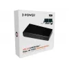 2-Power USB 3.0 Dviejų Ekranų Docking Stotelė, Docking, 3.5 mm, USB Type-A, USB Type-B, 10,100,1000 Mbit/s, Juoda, 5 Gbit/s