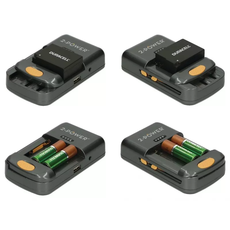 2-Power Universalus akumuliatorių kroviklis kameroms (mažmeninė pakuotė), Li-Ion, AA, AAA