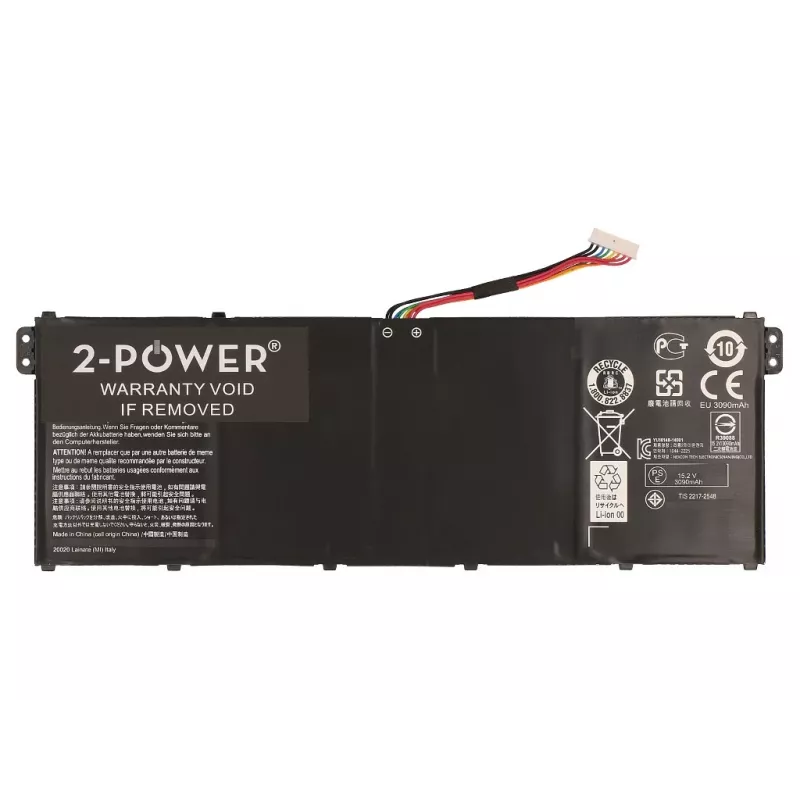 2-Power 15.2V 3220mAh Li-Polimer nešiojamojo kompiuterio baterija