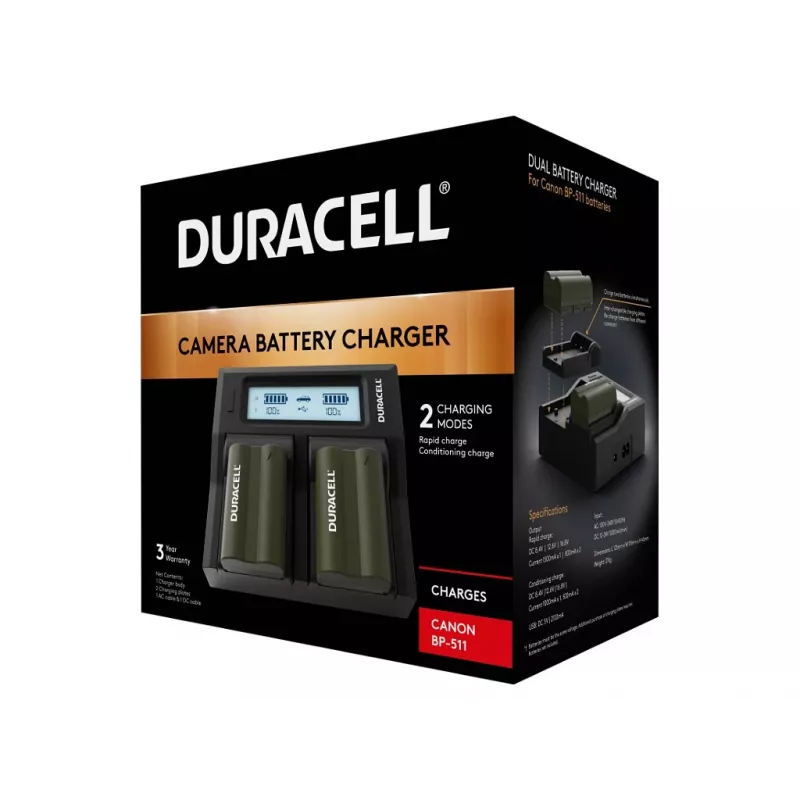 Duracell DRC6101 įkroviklis fotoaparatų baterijoms