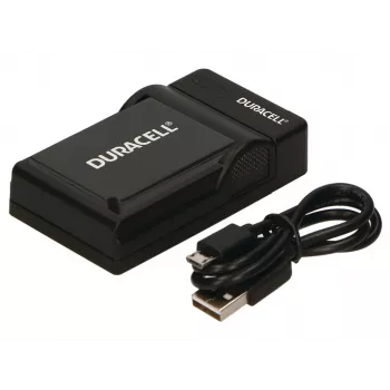 Duracell USB akumuliatorių kroviklis Nikon EN-EL20, EN-EL22, EN-EL24, juodas