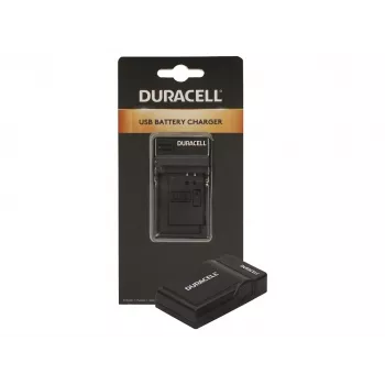 Duracell USB skaitmeninio fotoaparato baterijų kroviklis, Panasonic CGA-S005, S007, S008, 5 V, juodas
