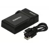 Duracell USB kroviklis skaitmeninių fotoaparatų baterijai Panasonic DMW-BLD10E, juodas