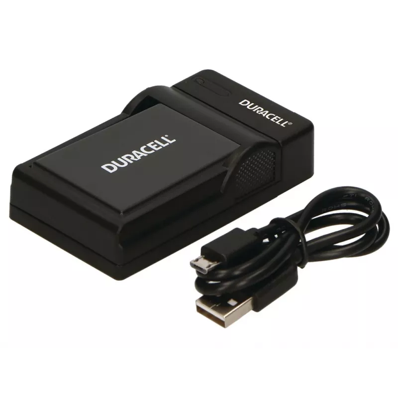Duracell USB kroviklis skaitmeninių fotoaparatų baterijai Panasonic DMW-BLD10E, juodas