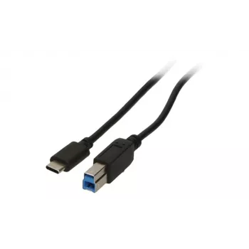 USB laidas 2-Power CAB5014A 1 m USB C – USB B juodas