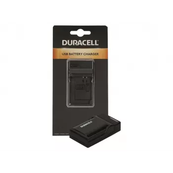 Duracell USB skaitmeninio fotoaparato baterijų kroviklis, Panasonic DMW-BLF19, juodas, 5 V