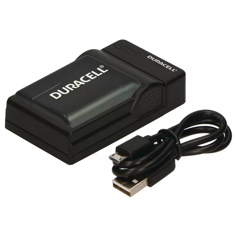 Duracell USB baterijų kroviklis skaitmeniniams fotoaparatams, 5 V, juodas