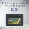 Integral 250GB SSD 2.5 colio SATA 3 Skaitymo greitis 450 MB/s Rašymo greitis 400 MB/s TBW 75 V SERIES 2