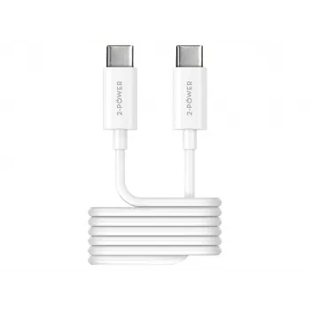 2-Power 2PUC1M04W USB-C laidas, 1 m, baltas