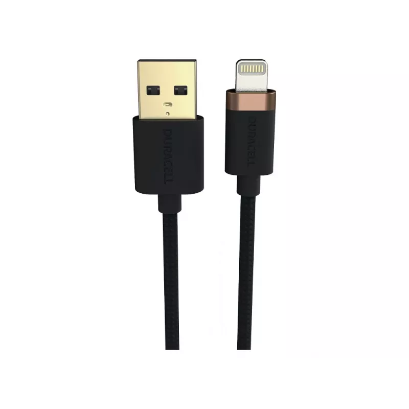 Duracell USB7012A USB-A į Lightning laidas 1 m Juodas