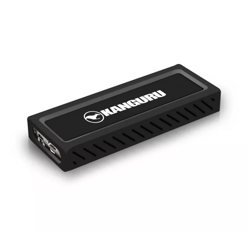 iStorage Kanguru UltraLock Superspeed+ USB-C M.2 NVMe išorinis SSD 2 TB | Saugus nešiojamas kietojo kūno diskas | Fizinis rašymo apsaugos jungiklis | Saugi programinė įranga | TAA atitiktis