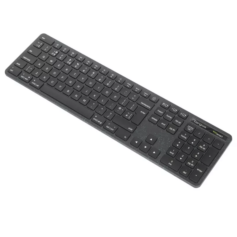 Targus EcoSmart AKB873FR belaidė klaviatūra RF Wireless + Bluetooth AZERTY prancūziška juoda